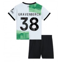 Liverpool Ryan Gravenberch #38 Auswärts Trikotsatz Kinder 2023-24 Kurzarm (+ Kurze Hosen)